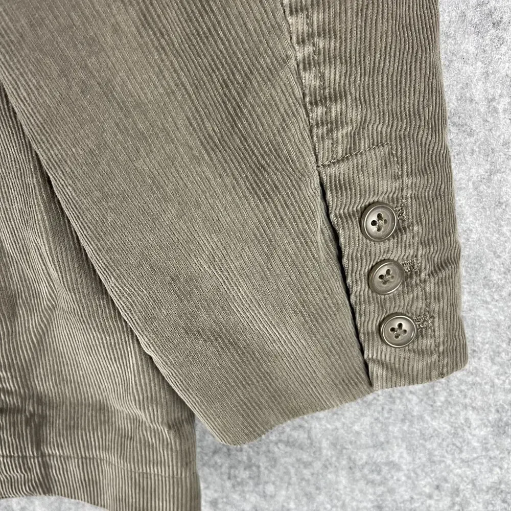 Vintage‎ J Crew Corduroy Blazer Sport Coat Mens Medium Gray Academia 80s 90s